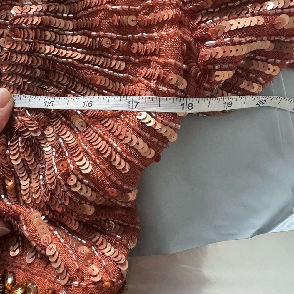 Mac Duggal Copper Evening Gown - Picture 8 of 9